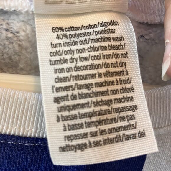 Victoria's Secret Pink Chicago Cubs Cubbies Sweatshirt M White Blue Red Retro - Picture 3 of 12